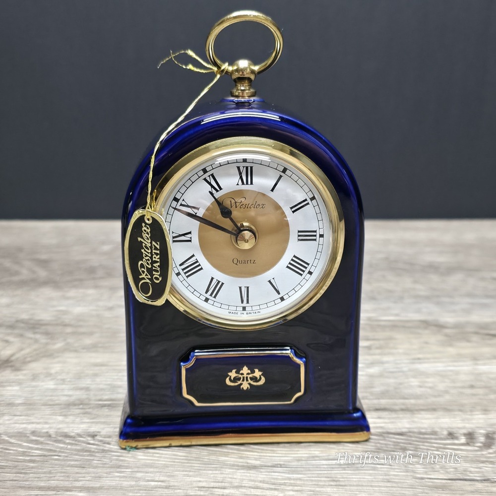 Vintage Westclox Clock - Handmade - Beautiful Blue - Collection Piece  - Rare